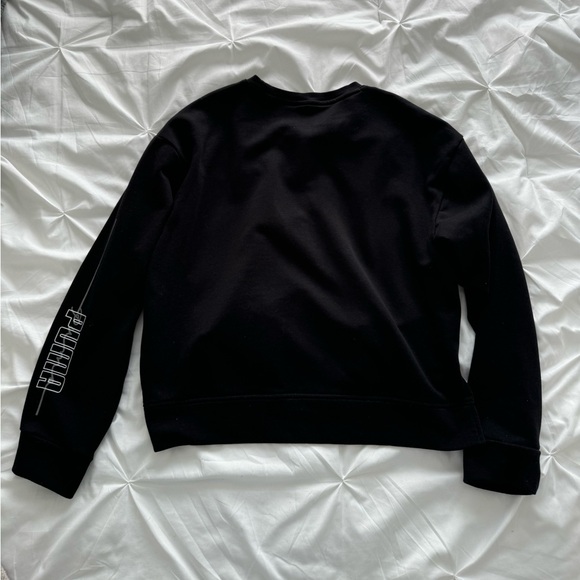 Puma Long Sleeve Black Sweater Crop top - Picture 5 of 5